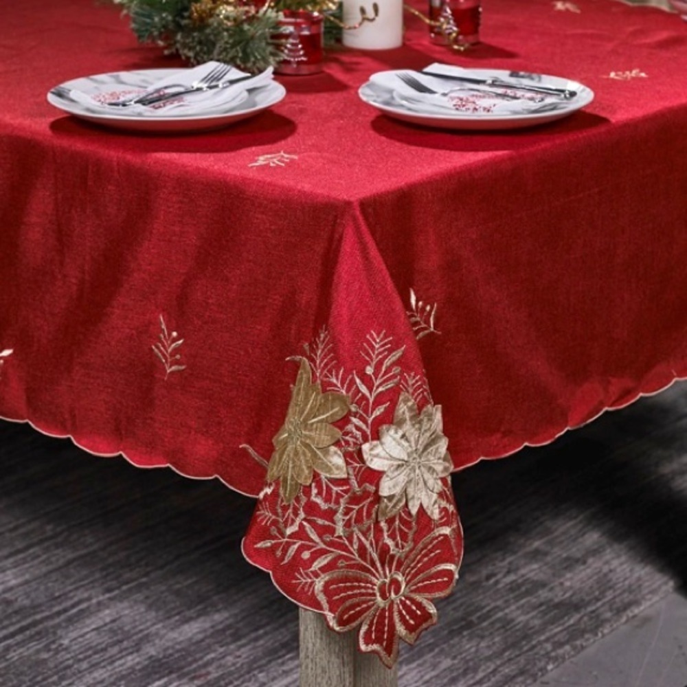 Poinsettia Tablecloth